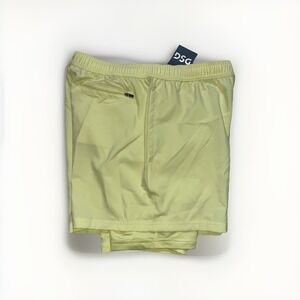 DSG 2 IN 1  AGILITY SHORT Men's Medium 5" NWT Pulse Yellow Liner New Ye24